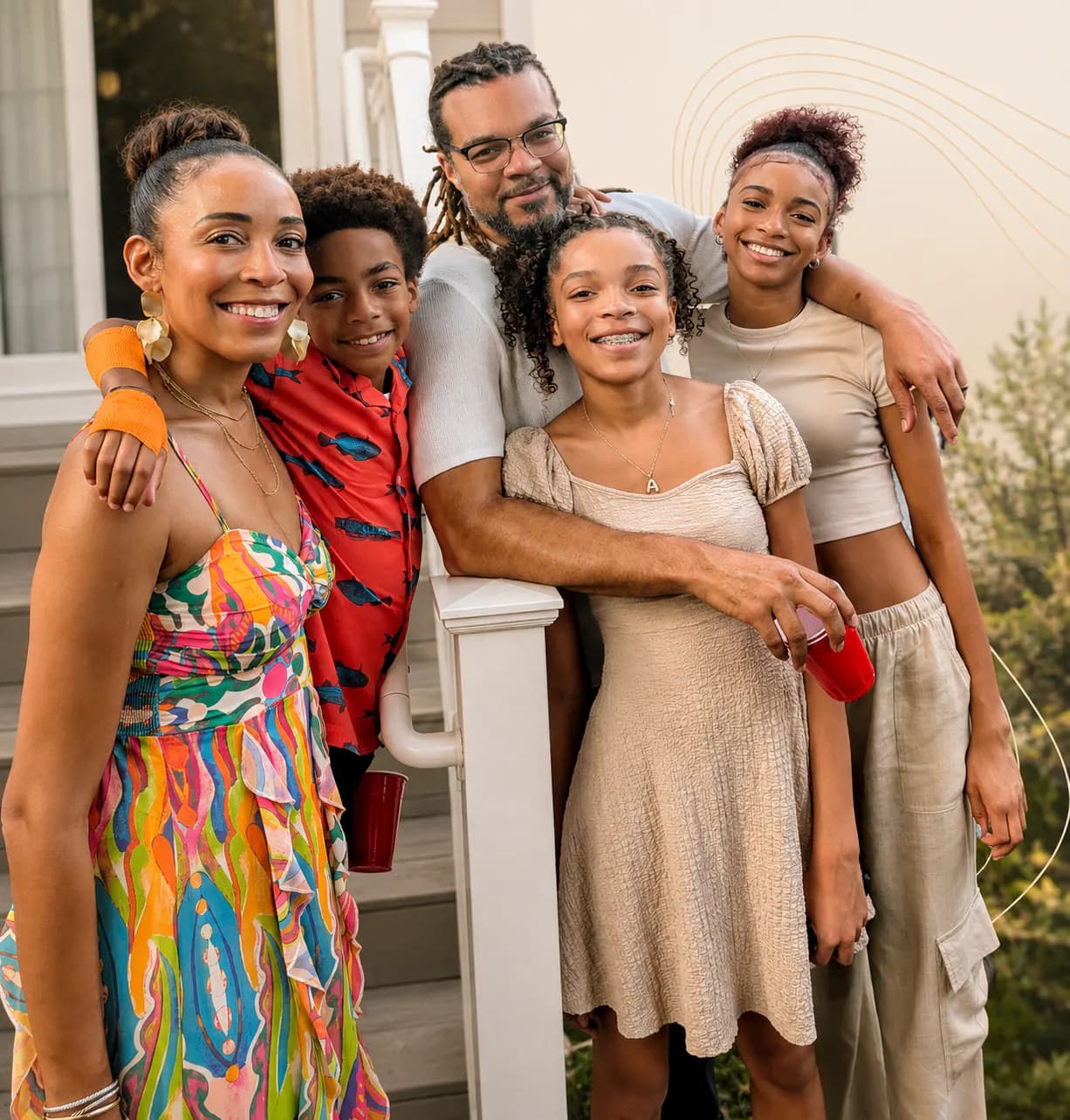 Stephanie LeBlanc-Godfrey with her family